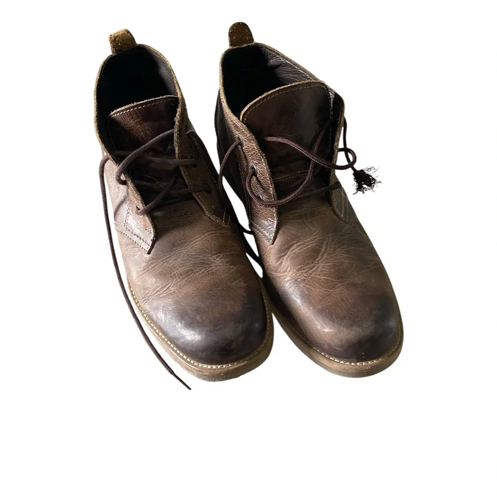 BED STU Draco Brown Leather Chukka Ankle Boots 8.5‎